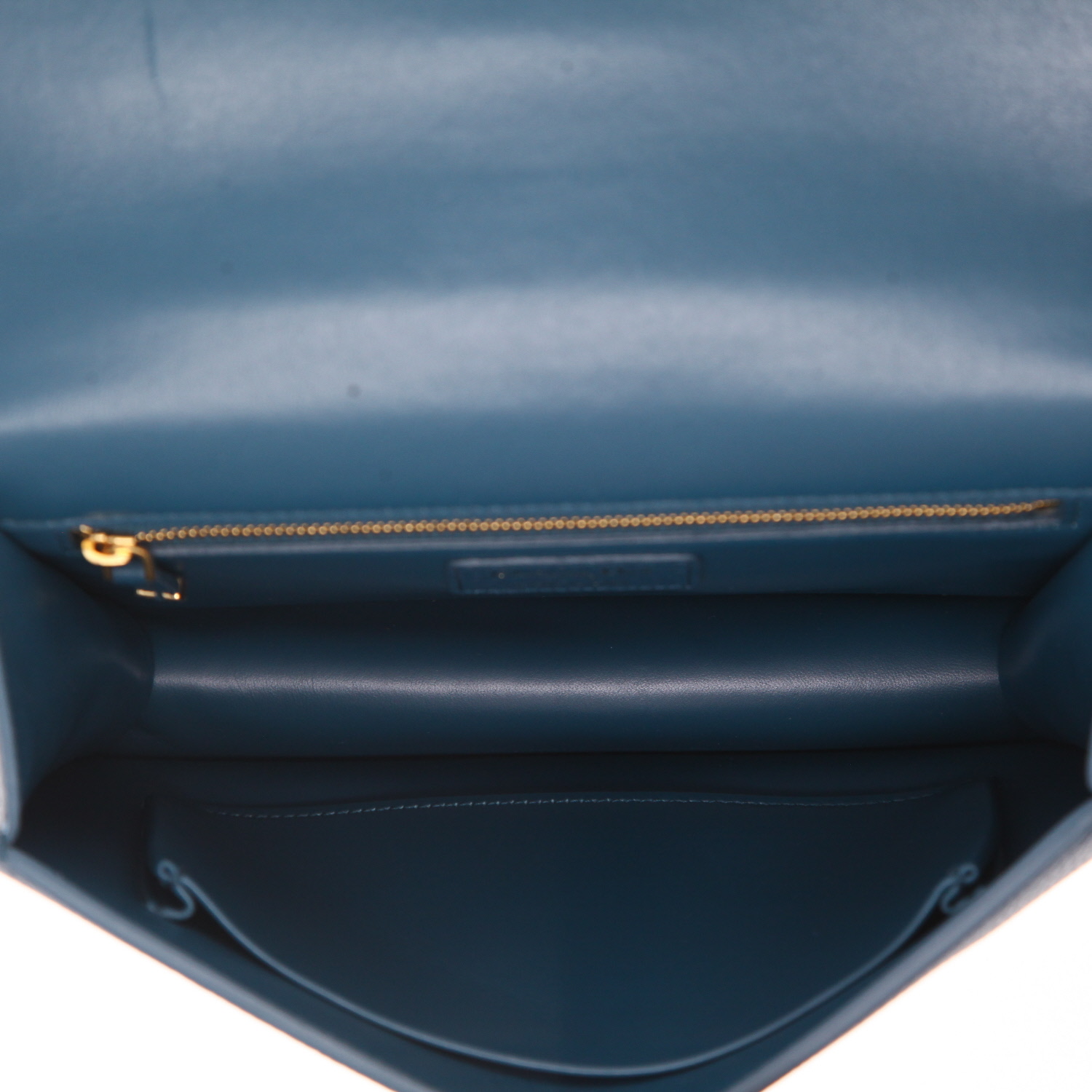 Bolso de mano Dior  30 Montaigne en cuero granulado azul - Detail D3