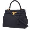 Hermès  Kelly 28 cm handbag  in navy blue togo leather - 00pp thumbnail