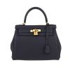 Hermès  Kelly 28 cm handbag  in navy blue togo leather - 360 thumbnail