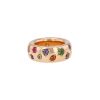 Pomellato Iconica medium model ring in pink gold and semi-precious stones - 00pp thumbnail