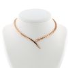 Collier Bulgari Serpenti Viper petit modèle en or rose et diamants - 360 thumbnail