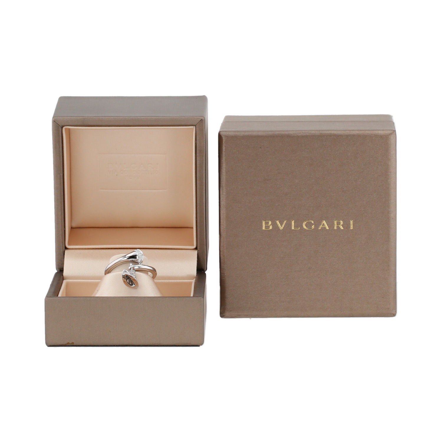 Anello Bulgari Diva's Dream in oro bianco e diamanti - Detail D2