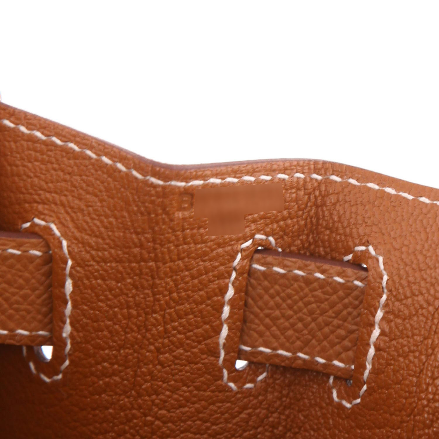 Bolso de mano Hermès  Kelly 28 cm en cuero epsom color oro - Detail D4