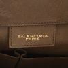 Balenciaga  Papier shopping bag  in khaki leather - Detail D2 thumbnail