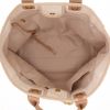 Chanel  Deauville shopping bag  in ecru canvas  and beige leather - Detail D3 thumbnail