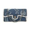 Bolso de mano Chanel  Timeless en lona denim azul y cuero de obeja volteado - 360 thumbnail