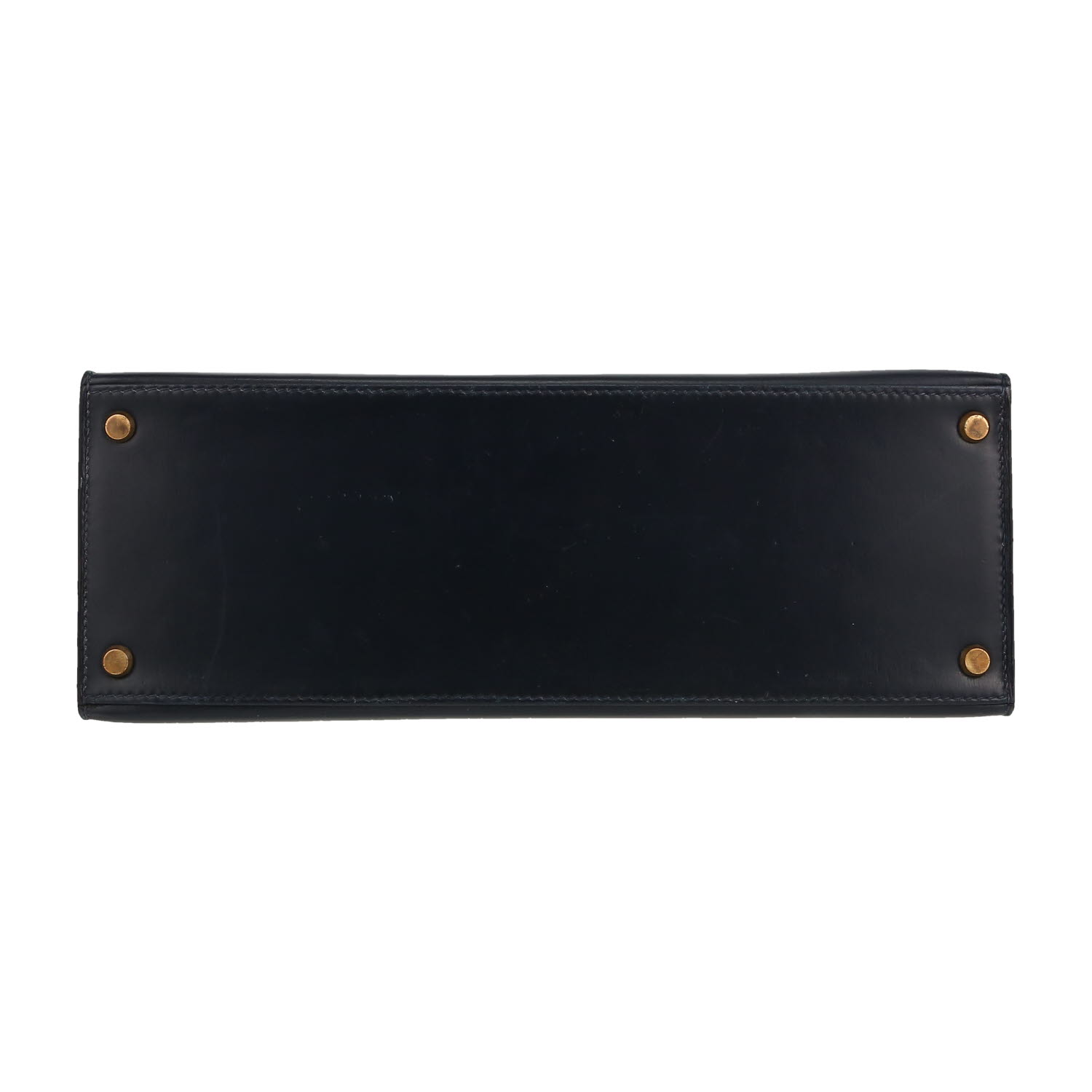 Borsa Hermès  Kelly 32 cm in pelle box blu marino - Detail D1