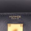 Hermès  Kelly 32 cm handbag  in navy blue box leather - Detail D2 thumbnail