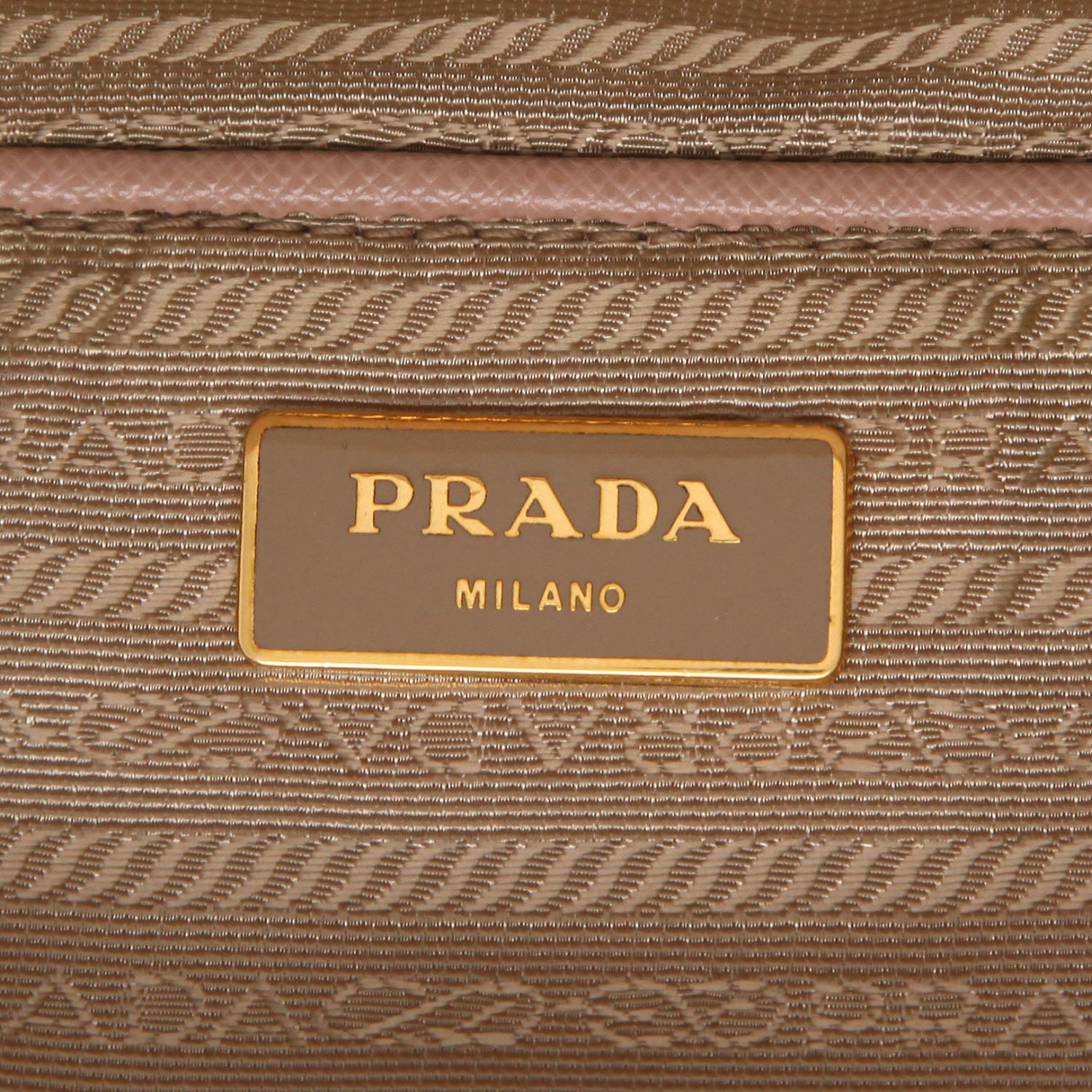 Prada  Galleria handbag  in pink leather saffiano - Detail D2