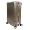 Rimowa   rigid suitcase  in champagne aluminium - Detail D2 thumbnail