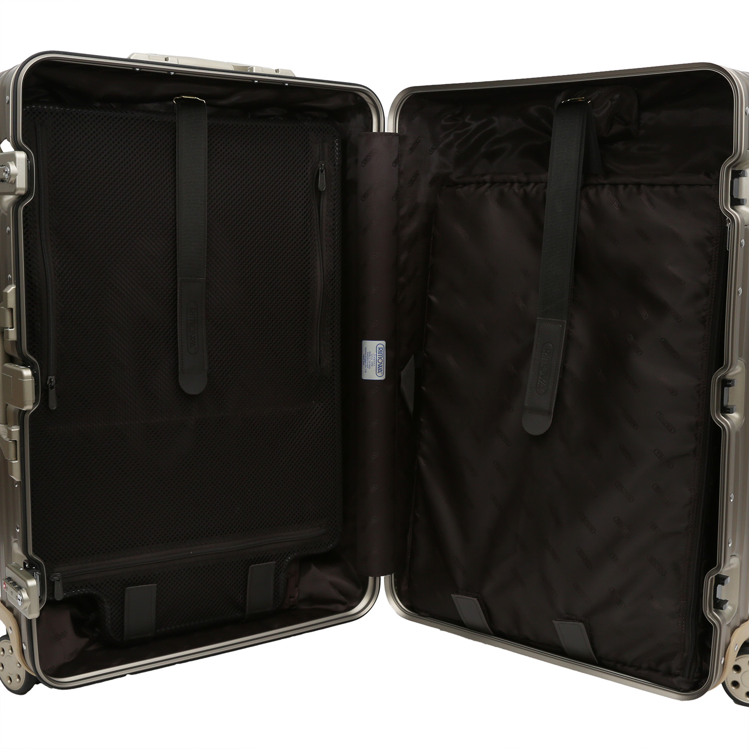 Rimowa rigid suitcase in champagne aluminium - Detail D7