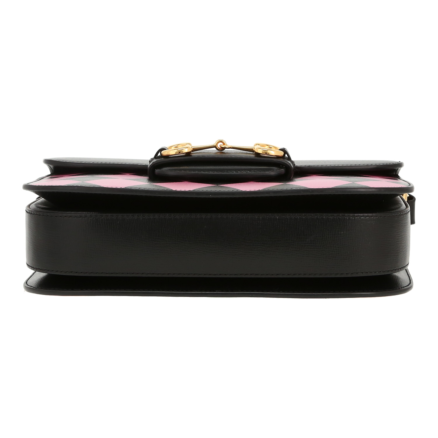 Bolso bandolera Gucci  1955 Horsebit en cuero negro - Detail D1