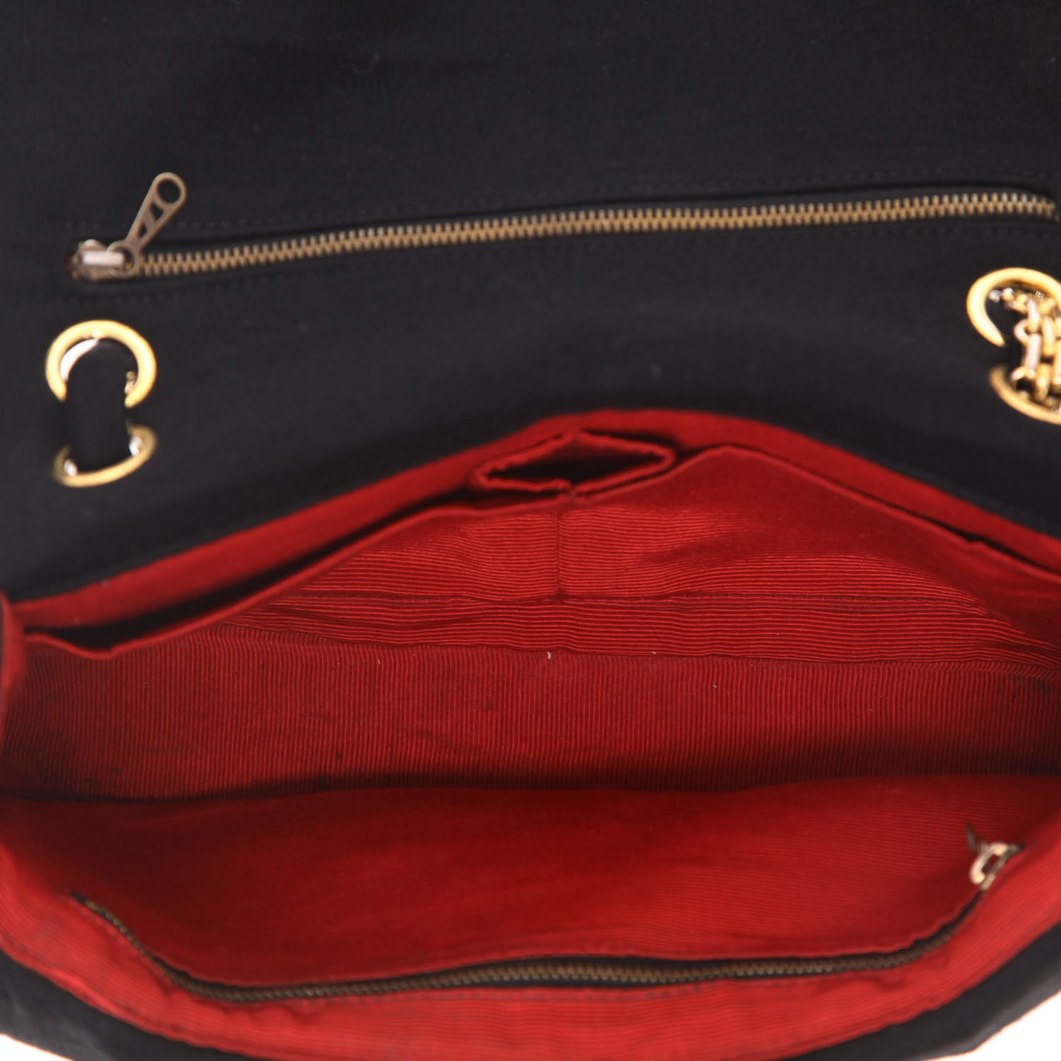 Bolso de mano Chanel  Vintage en jersey negro - Detail D3