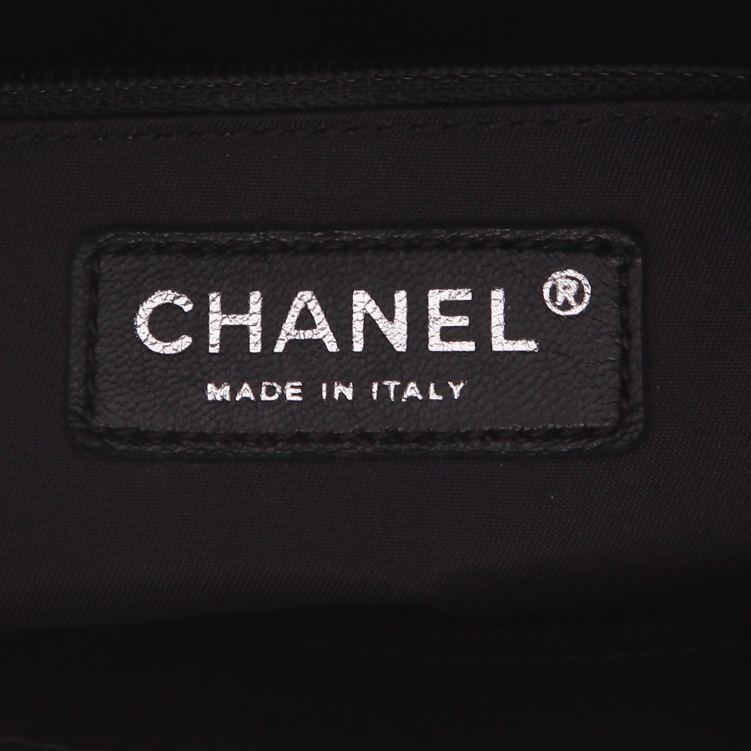 Borsa Chanel   in pelle trapuntata nera e tela nera - Detail D2