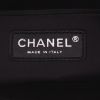 Chanel   handbag  in black quilted leather  and black canvas - Detail D2 thumbnail