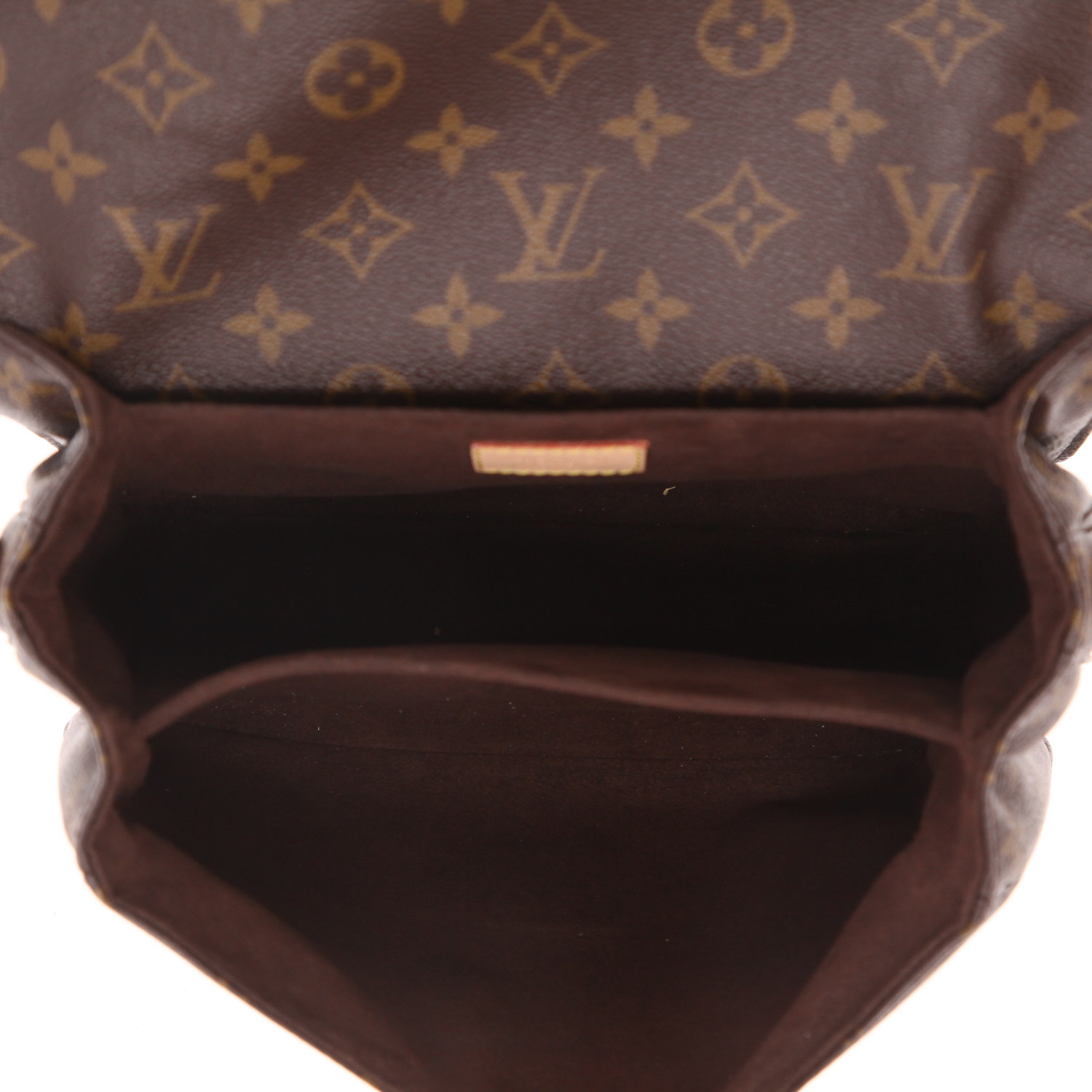 Bolso bandolera Louis Vuitton  Metis en lona Monogram marrón y cuero natural - Detail D3
