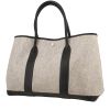 Sac cabas Hermès  Garden en toile beige et cuir marron - 00pp thumbnail