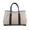 Hermès  Garden shopping bag  in beige canvas  and brown leather - 360 thumbnail