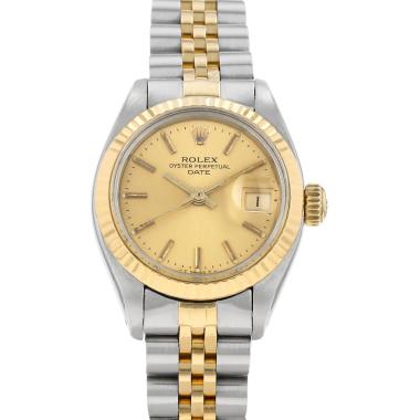 Orologio Rolex Lady Oyster Perpetual Date in oro e acciaio Ref: Rolex - 6917  Circa 1982