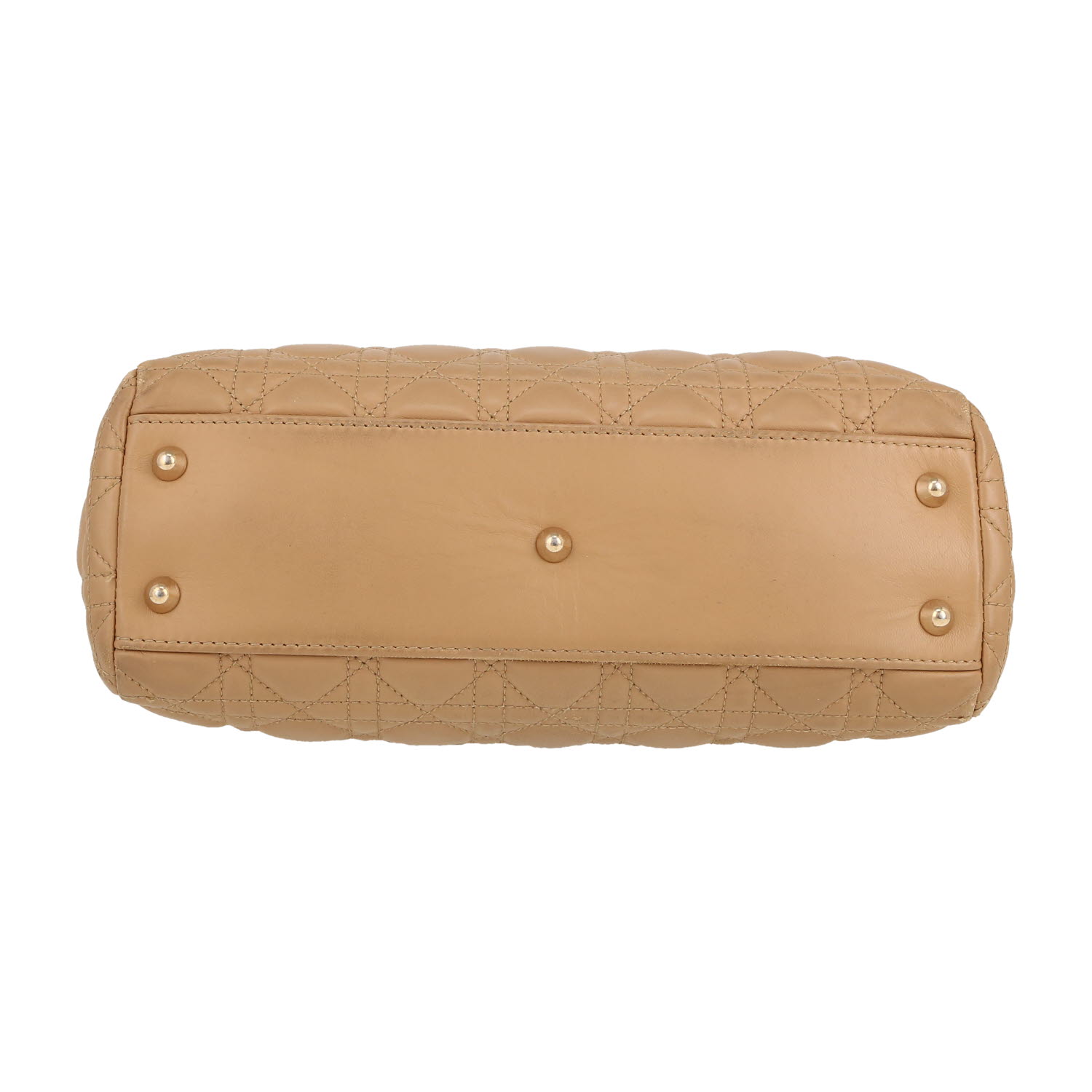 Borsa Dior  Lady Dior in pelle cannage beige - Detail D1