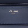 Bolso de mano Celine Luggage Mini en cuero azul y negro - Detail D2 thumbnail