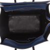 Bolso de mano Celine Luggage Mini en cuero azul y negro - Detail D3 thumbnail