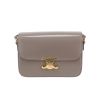 Bolso bandolera Celine  Triomphe en cuero gris - 360 thumbnail