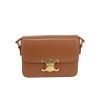 Borsa a tracolla Celine  Triomphe Teen in pelle marrone - 360 thumbnail