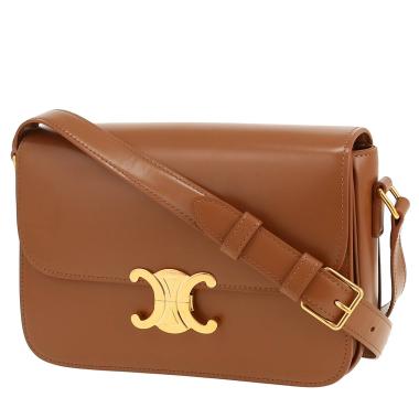 Sac bandoulière Celine  Triomphe en cuir marron