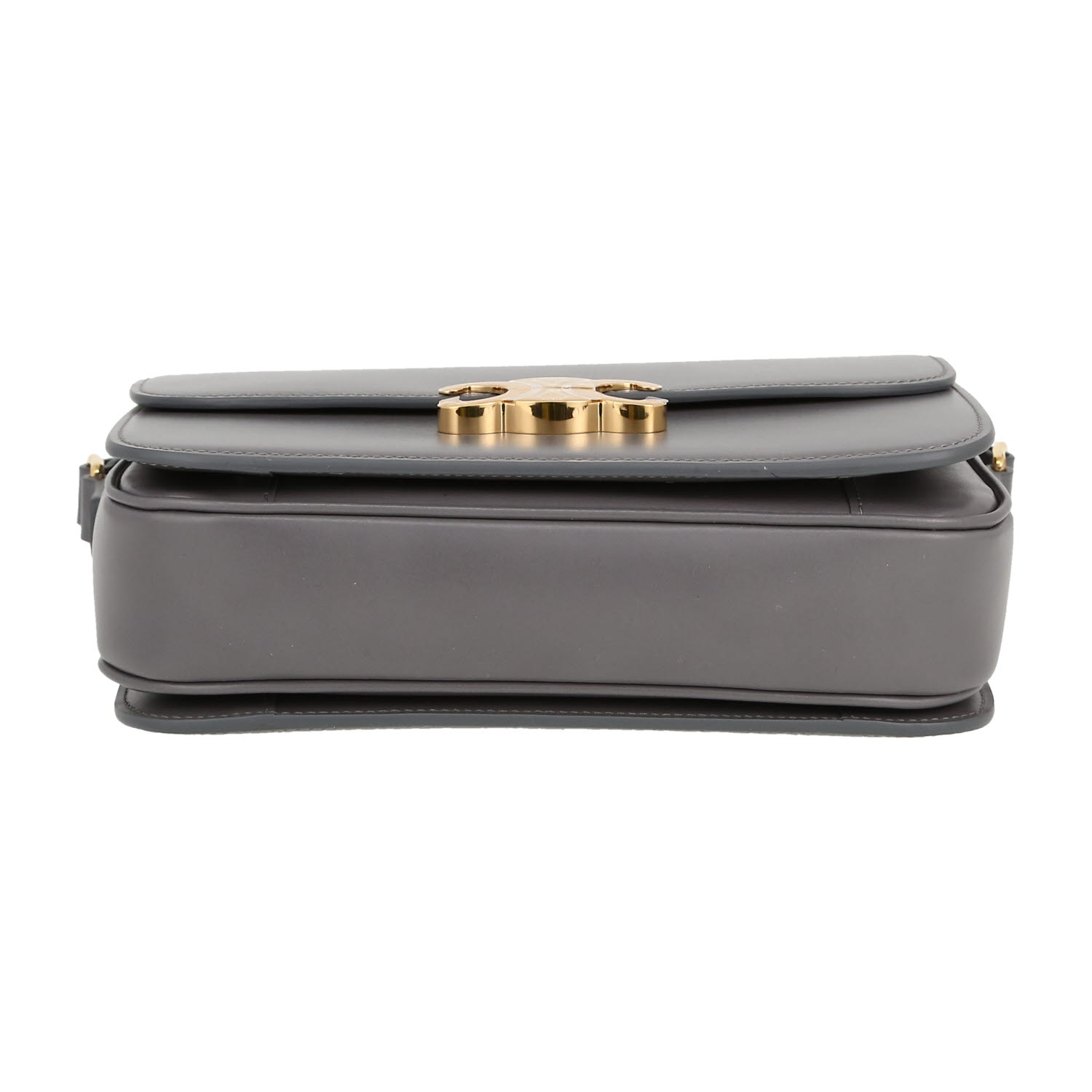 Bolso bandolera Celine  Triomphe en cuero gris - Detail D1