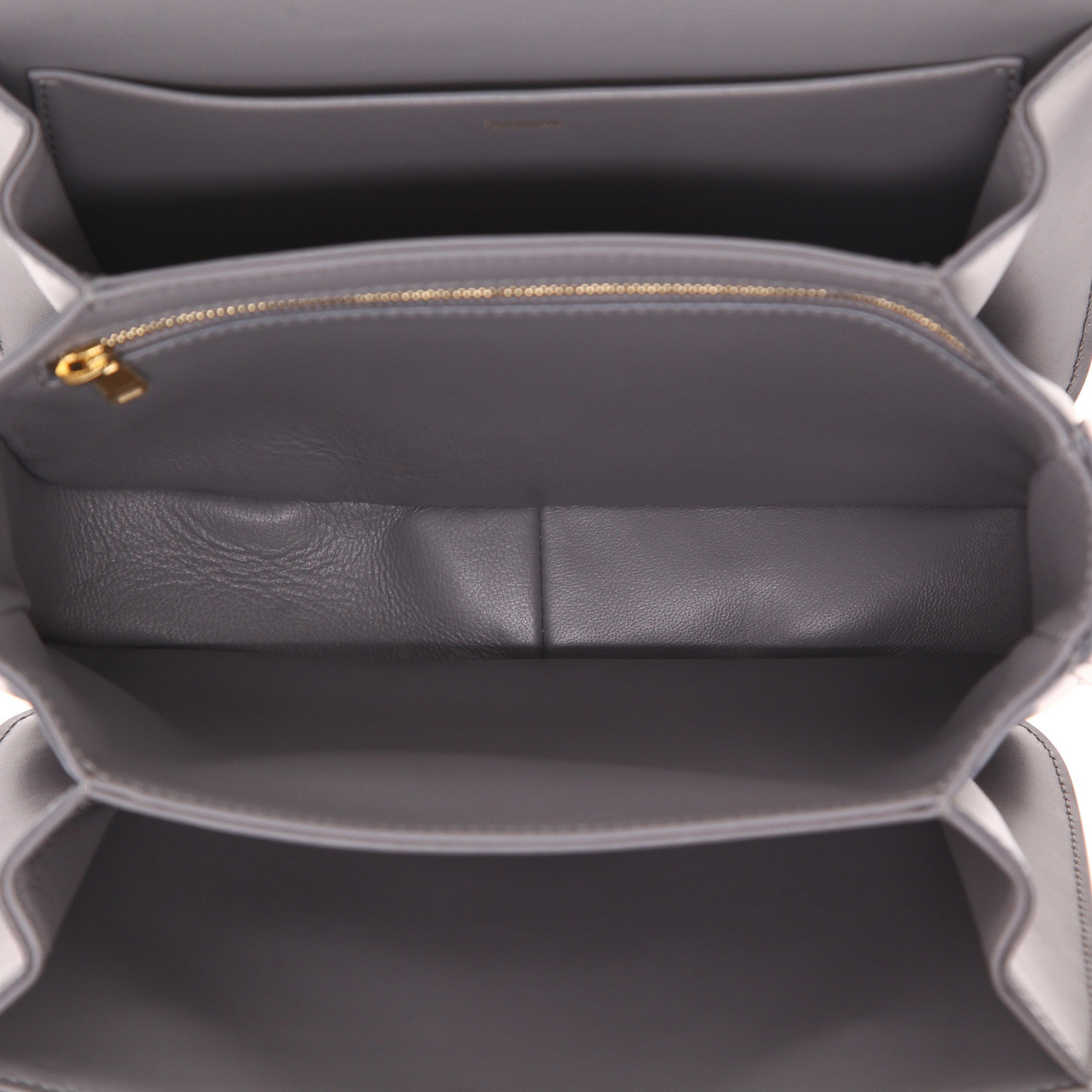 Sac bandoulière Celine  Triomphe en cuir gris - Detail D3