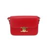 Borsa a tracolla Celine  Triomphe modello medio  in pelle rossa - 360 thumbnail