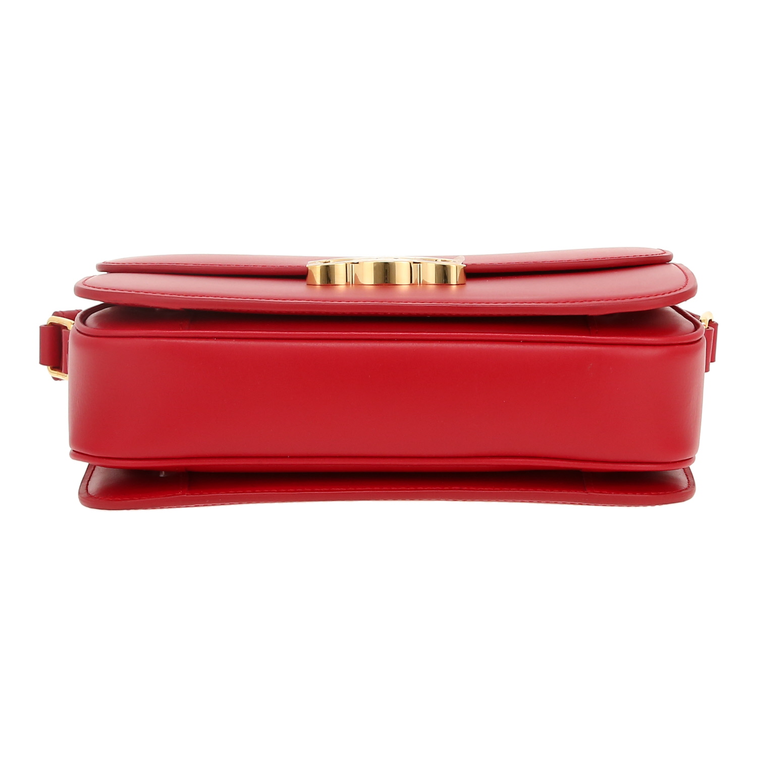Celine  Triomphe medium model  shoulder bag  in red leather - Detail D1