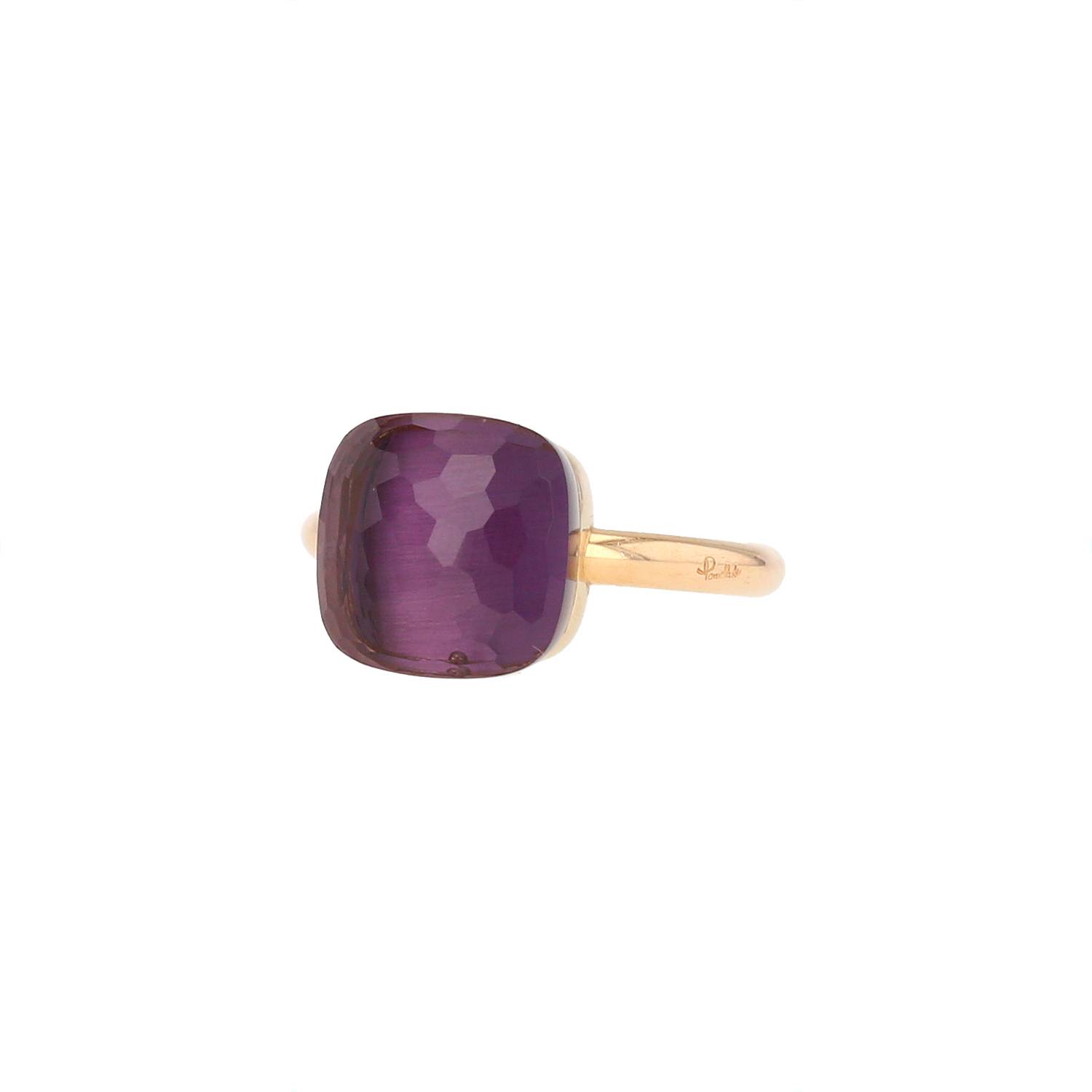 Bague Pomellato Nudo Maxi en or rose et améthyste