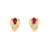 Mauboussin  earrings in yellow gold, tourmaline and diamonds - 00pp thumbnail