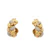 Poiray Tresse earrings in 3 golds and diamonds - 360 thumbnail