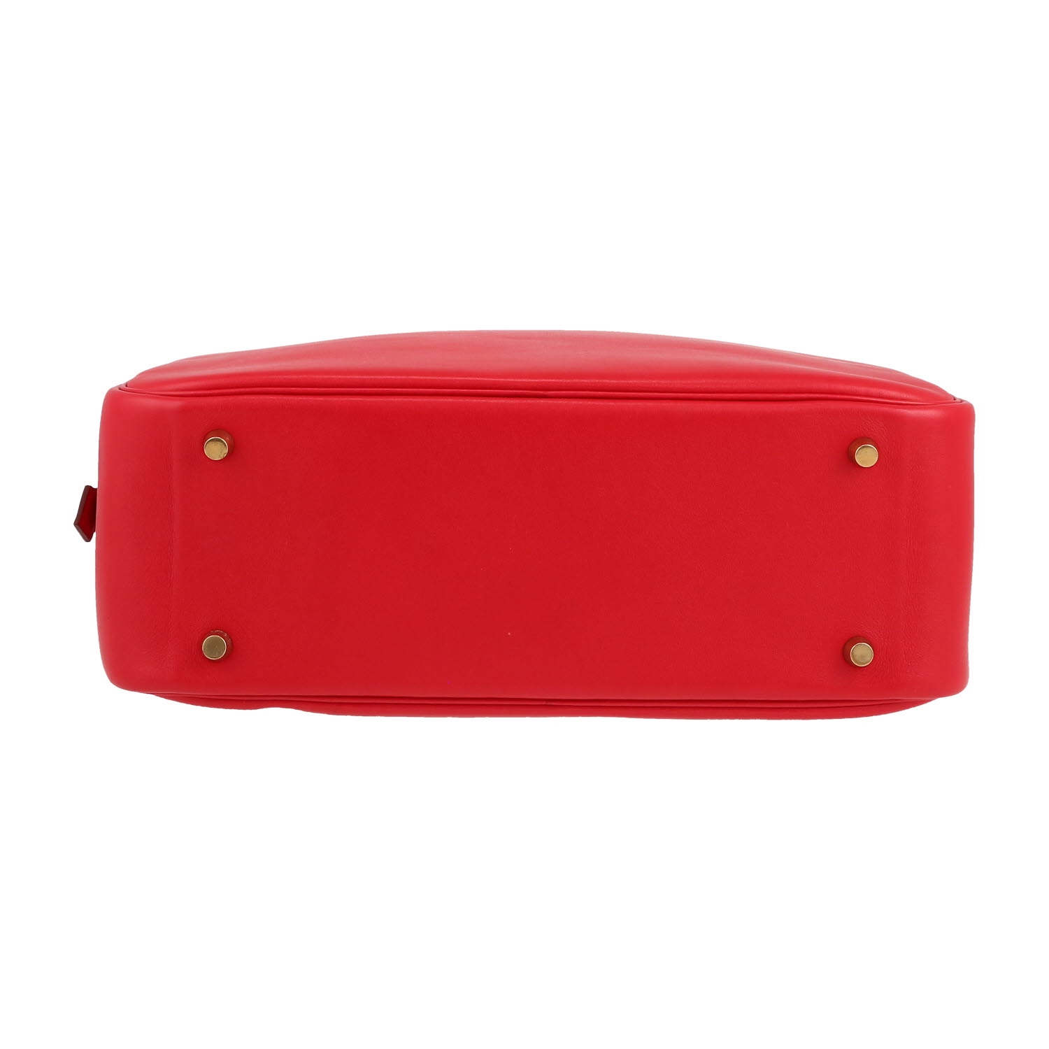 Hermès  Plume handbag  in red Swift leather - Detail D1