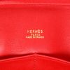 Bolso de mano Hermès  Plume en cuero swift rojo - Detail D2 thumbnail