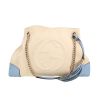 Gucci  Soho shopping bag  in beige canvas  and blue leather - 360 thumbnail