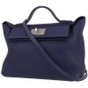 Hermès  24/24 shoulder bag  in Bleu Encre togo leather - 00pp thumbnail