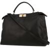 Fendi  Peekaboo large model  handbag  in black leather - 00pp thumbnail