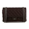 Chanel  Chanel 2.55 large model  shoulder bag  in brown glittering leather - 360 thumbnail