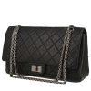 Chanel 2.55 handbag  in black quilted leather - 00pp thumbnail