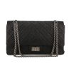 Chanel 2.55 handbag  in black quilted leather - 360 thumbnail