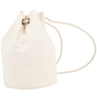 Sac de format bourse Hermès  en toile blanche