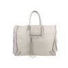 Balenciaga  Papier A3 shopping bag  in grey leather - 360 thumbnail