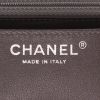 Chanel  Mini Carré handbag  in grey quilted leather - Detail D2 thumbnail