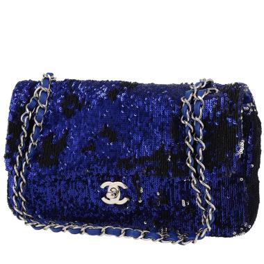 Borsa Chanel  Timeless in tela blu