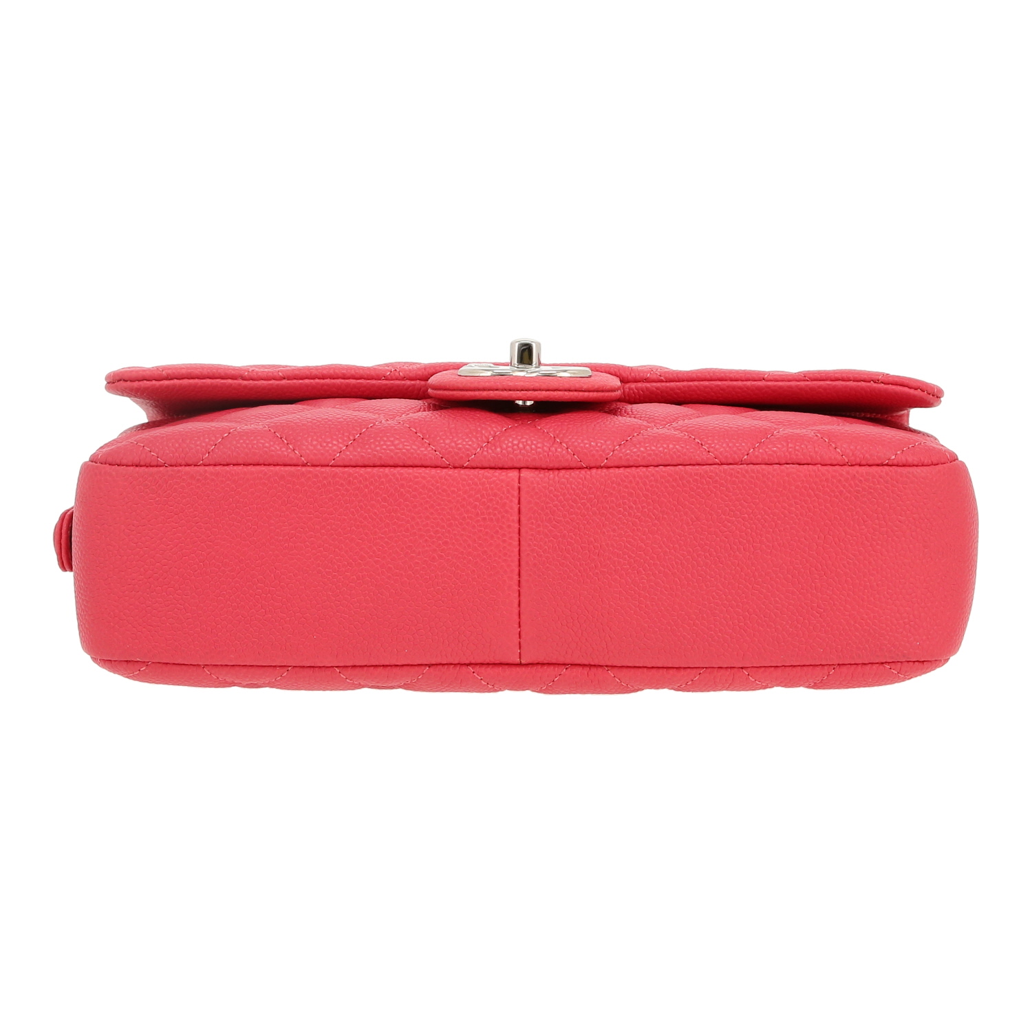 Bolso de mano Chanel  Timeless en cuero granulado acolchado rosa - Detail D1