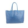 Goyard  Saint-Louis shopping bag  in blue Goyard canvas  and blue leather - 360 thumbnail